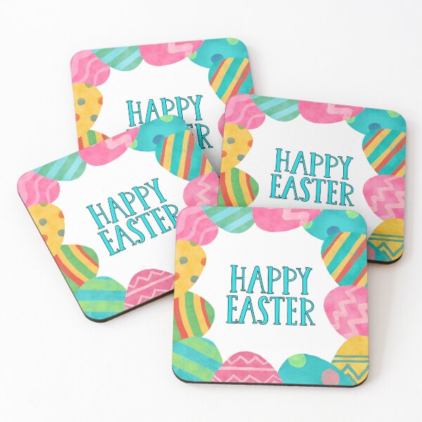 Item preview, Cute Colorful Happy Easter Eggs designed and sold by JanesCreations.