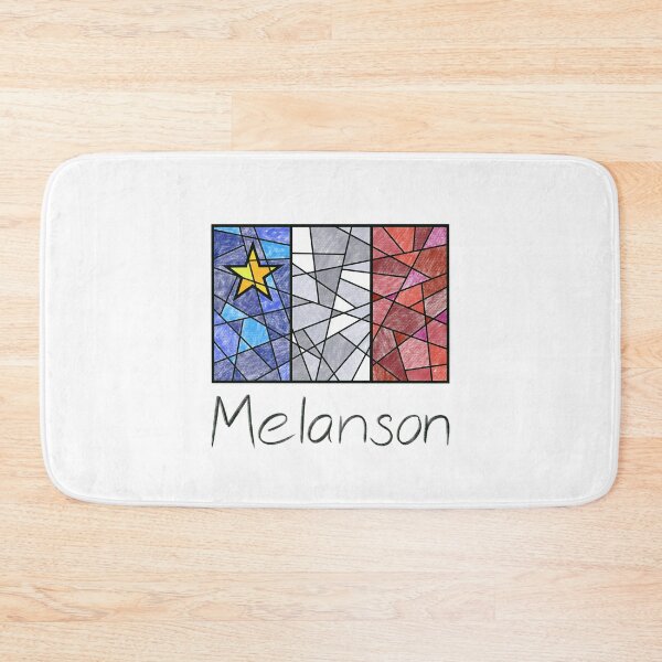 Item preview, Acadian Flag pastel mosaic Melanson - Drapeau acadien mosaïque pastel vitrail Melanson designed and sold by ColoursOfFrance.
