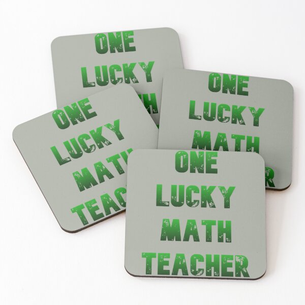 Item preview, One Lucky Math Teacher    (8) designed and sold by Uyleesdesign.