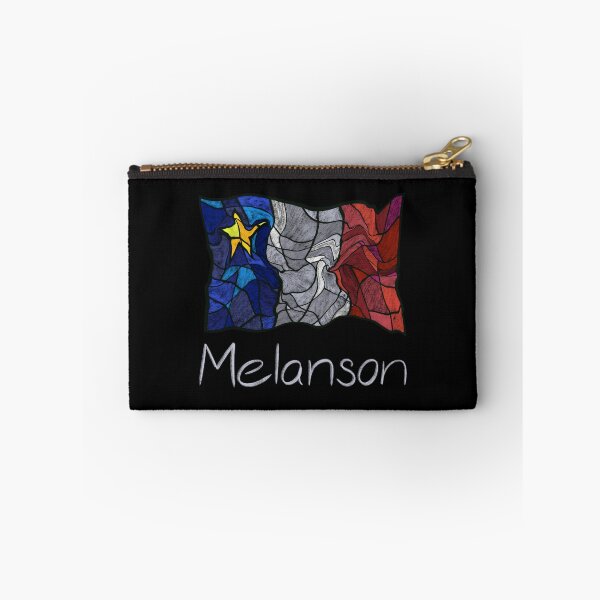 Item preview, Acadian Flag pastel liquid mosaic Melanson  - Drapeau acadien mosaïque liquide pastel vitrail Melanson designed and sold by ColoursOfFrance.