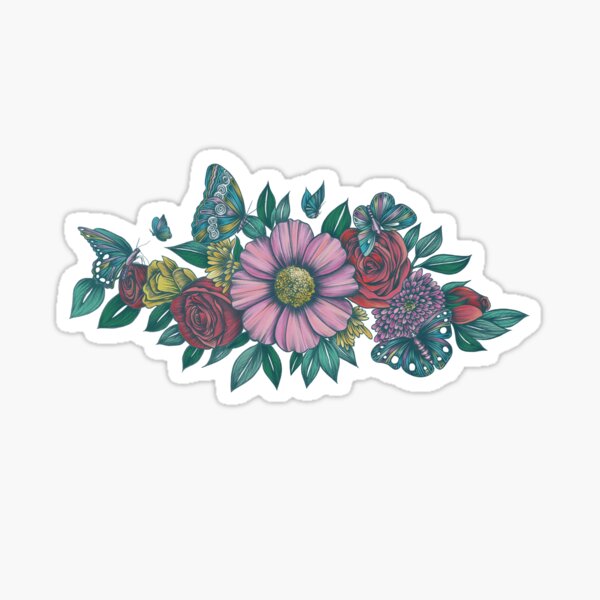 Blue Garden Sticker