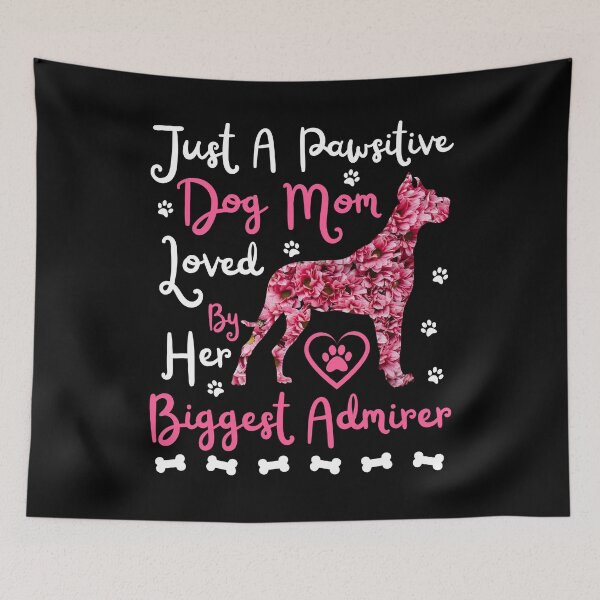 Item preview, Just A Pawsitive Dog Mom Loved By Her Biggest Admirer designed and sold by S-JDesigns.