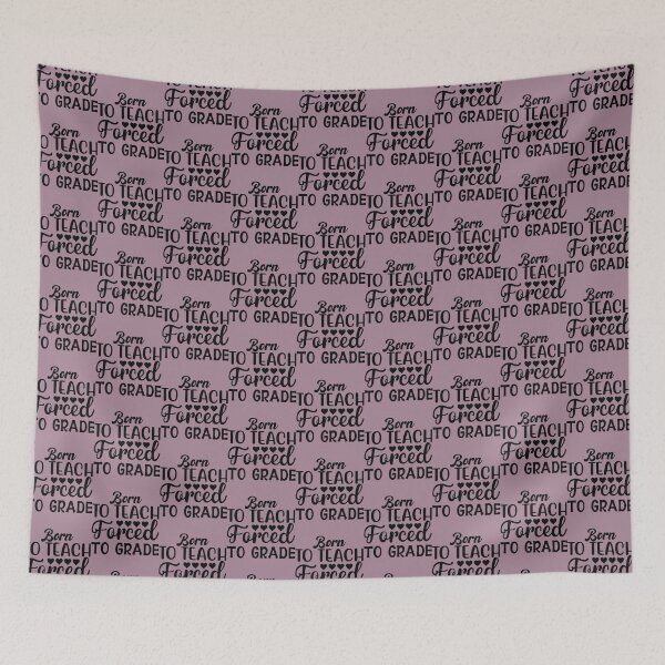Item preview, Born to teach forced to grade - One Lucky Math Teacher    designed and sold by Uyleesdesign.