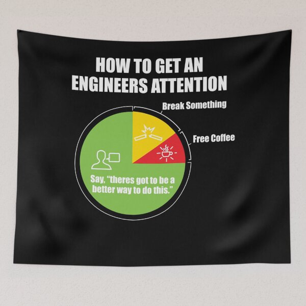 Item preview, How To Get An Engineers Attention Engineering Funny designed and sold by katieschunk.
