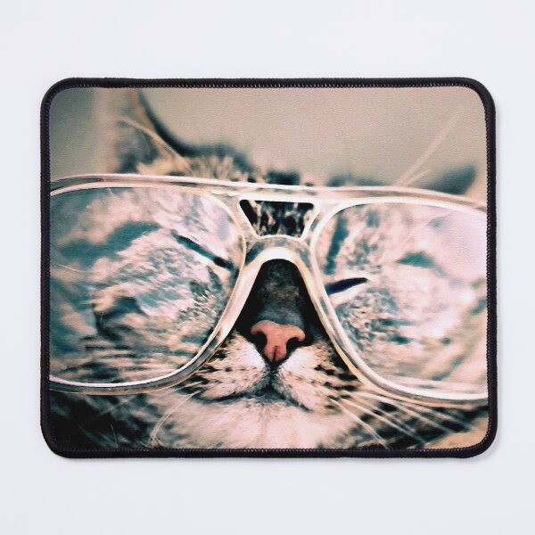 Item preview, Cat with Funny Glasses designed and sold by laugh-out-loud.