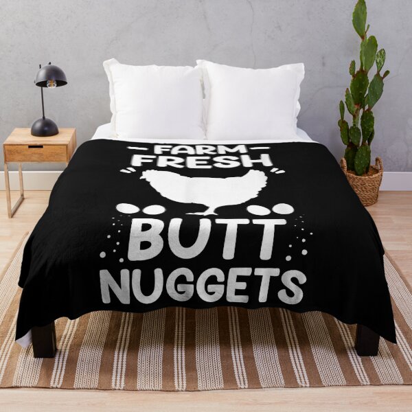 Artikelvorschau, Lustiges Huhn Shirt Farm Fresh Butt Nuggets Herren Kinder entworfen und verkauft von tziporahtanina7.
