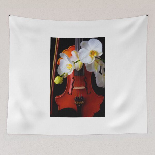 Item preview, White Orchids And Baroque Violin designed and sold by Garry Gay.
