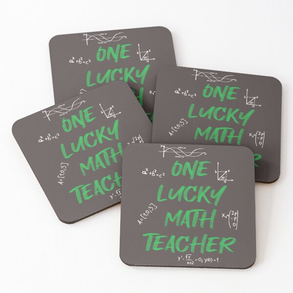 Item preview, One Lucky Math Teacher  Funny Quotes  (2) designed and sold by Uyleesdesign.