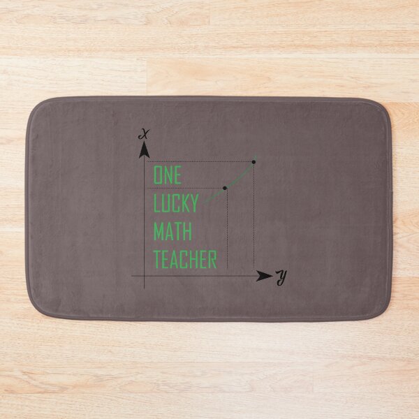 Item preview, One Lucky Math Teacher  Funny Quotes   designed and sold by Uyleesdesign.