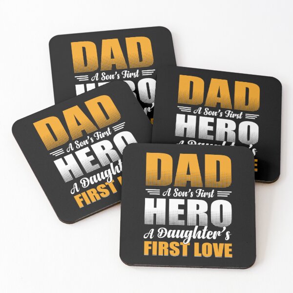 Item preview, Dad A Son's First Hero A Daughter's First Love designed and sold by domtazcic.
