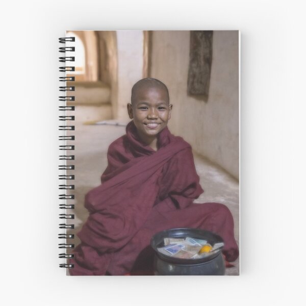 Item preview, Myanmar. Bagan. Ananda Temple. Portrait of a Smiling Boy Monk. designed and sold by vadim19.