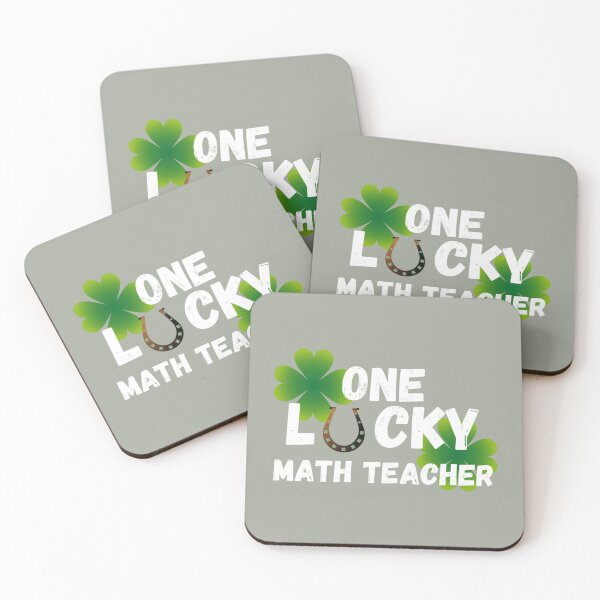 Aperçu de l'œuvre Idées cadeaux pour la Saint-Patrick d'un professeur de mathématiques chanceux créée et vendue par Uyleesdesign.