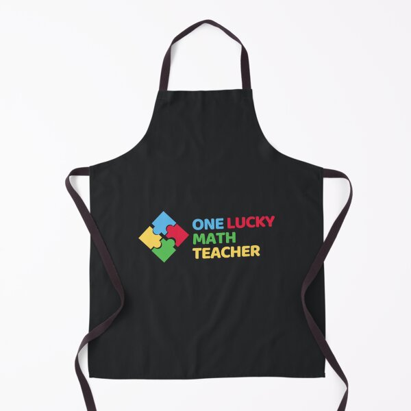 Aperçu de l'œuvre Un autocollant d'autocollant de professeur de maths chanceux, cadeau pour l'autocollant d'autocollant de professeur, autocollant d'autocollant d'amant de maths créée et vendue par Uyleesdesign.