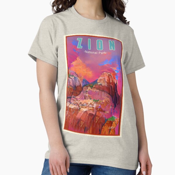 Vista previa del artículo con la obra «Utah Viajes Parque Nacional Zion Zion», diseñado y vendido por CattlettArt.