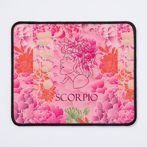 Item preview, Scorpio Zodiac Dark Pink Fantasy Design Horoscope Design designed and sold by NihaCollection.