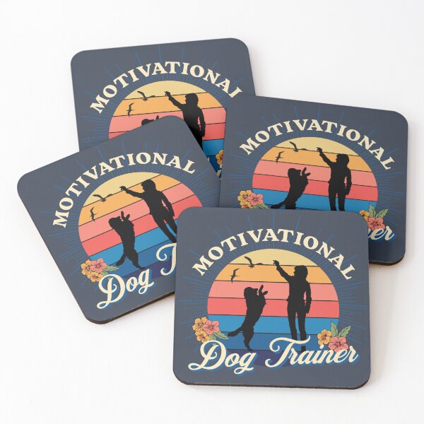 Item preview, Motivational Dog Trainer with Vintage Sunset Golden Retriever Dog Training Design designed and sold by arlutai.