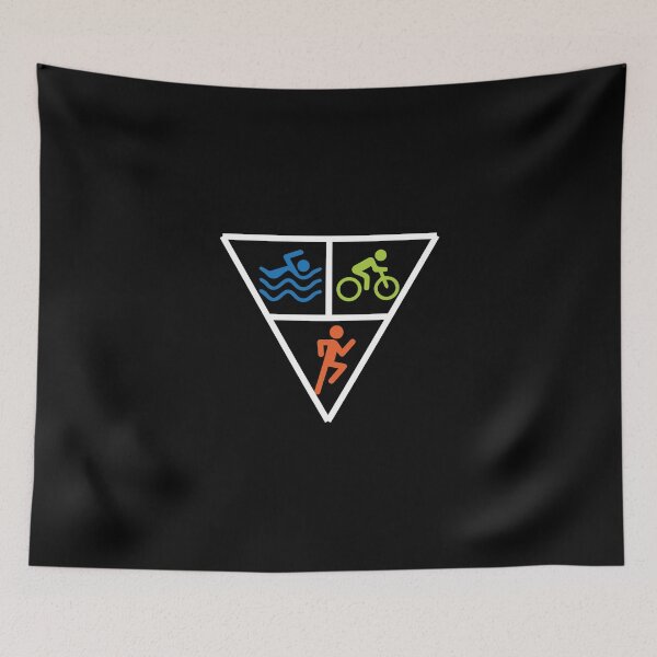 Item preview, Triathlon Triangle Swim Bike Run Triathlete Sticker designed and sold by jacksrome6.