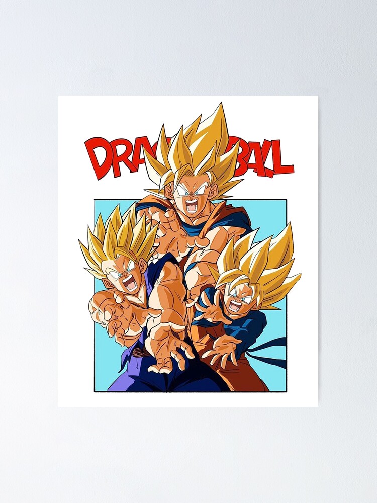 Son Goku Kamehameha (Portrait) Dragon Ball Z Premium Art Print