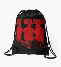 WU BLOCK Drawstring Bag