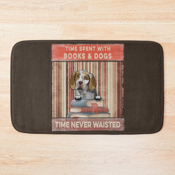 Item preview, Time Spent With Books And Dogs Time Never Waisted Ariege hound cute designed and sold by Cuddlythopia.