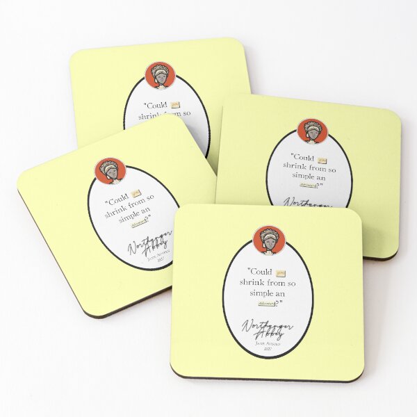 Item preview, Northanger Abbey Quote: "Could you shrink from so simple an adventure?" Jane Austen designed and sold by LochNestFarm.