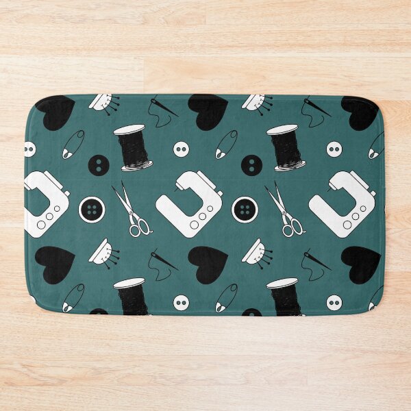 Item preview, Sewing Is Fun Teal Background designed and sold by Liz Wisdom.