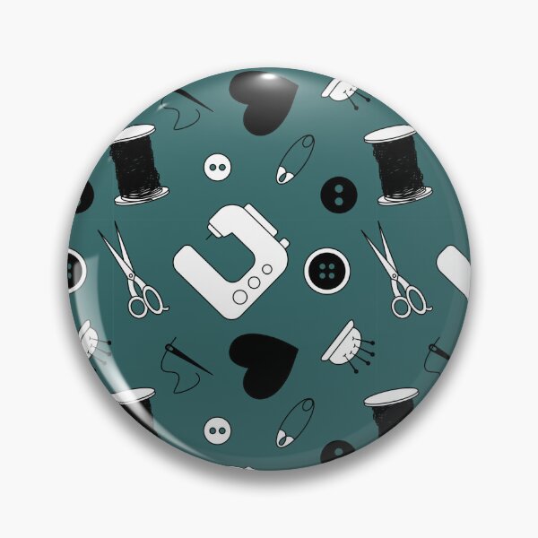 Item preview, Sewing Is Fun Teal Background designed and sold by Liz Wisdom.