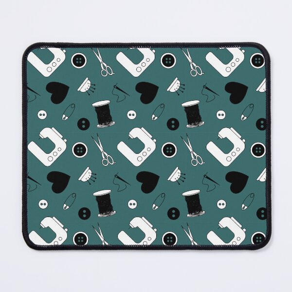 Item preview, Sewing Is Fun Teal Background designed and sold by Liz Wisdom.
