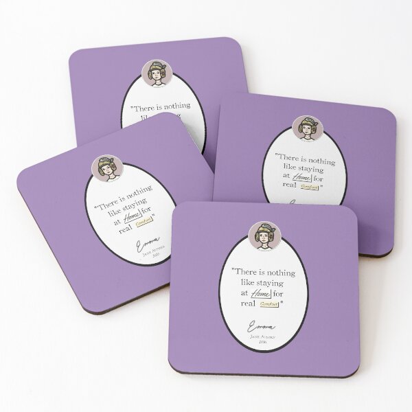 Item preview, Emma Quote: "There is nothing like staying at home for real comfort," Jane Austen designed and sold by LochNestFarm.