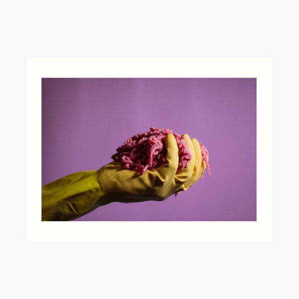 Lovely, lovely meat... Art Print