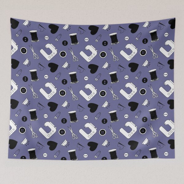 Item preview, Sewing Is Fun Lavender Background designed and sold by Liz Wisdom.