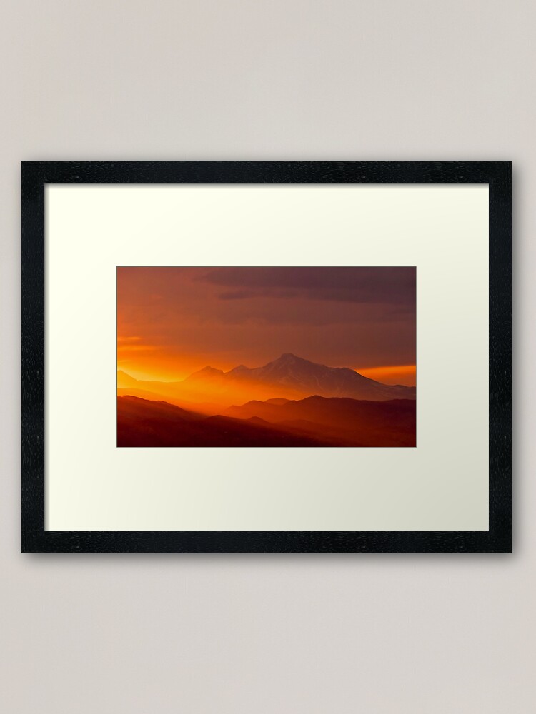 Alternate view of Rain Of Color On Longs Peak Framed Art Print