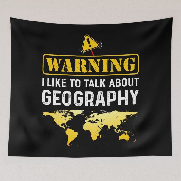 Item preview, I Like To Talk About Geography  Funny Geographer designed and sold by katieschunk.