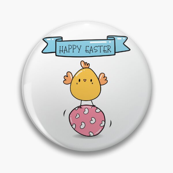 Item preview, Cute Colorful Happy Easter Chick and Egg designed and sold by JanesCreations.