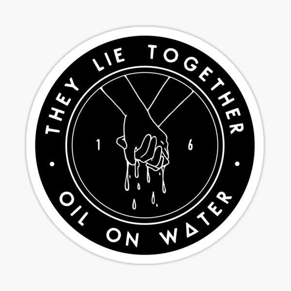 Oil On Water - Bastille Sticker