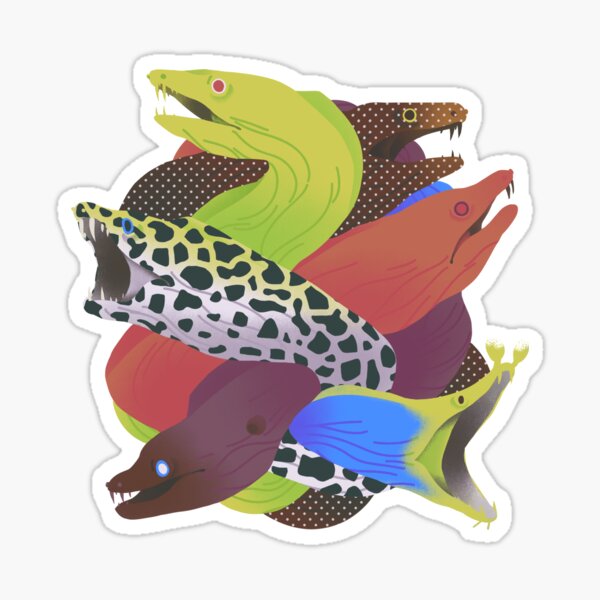 Thick morays Sticker