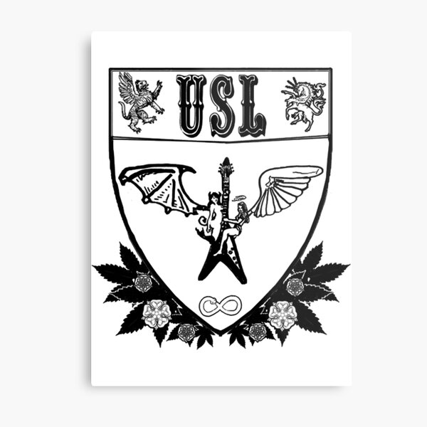 USL crest with ladies  Metal Print