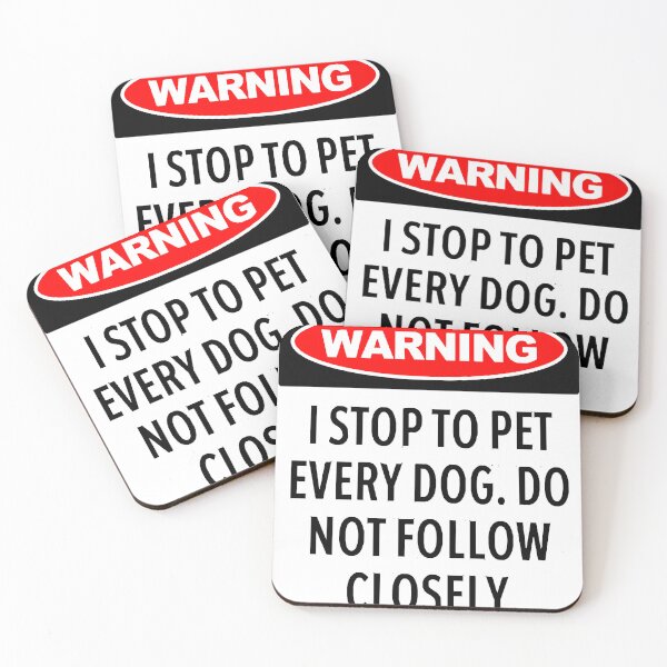 Item preview, Warning, I Stop To Pet Every Dog - Funny Dog Lover T-Shirt designed and sold by distributio6705.