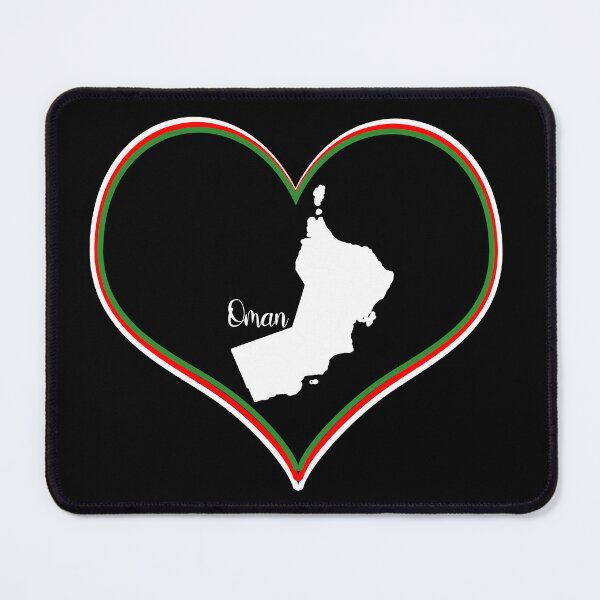 Item preview, Black heart map Oman designed and sold by Astralia.
