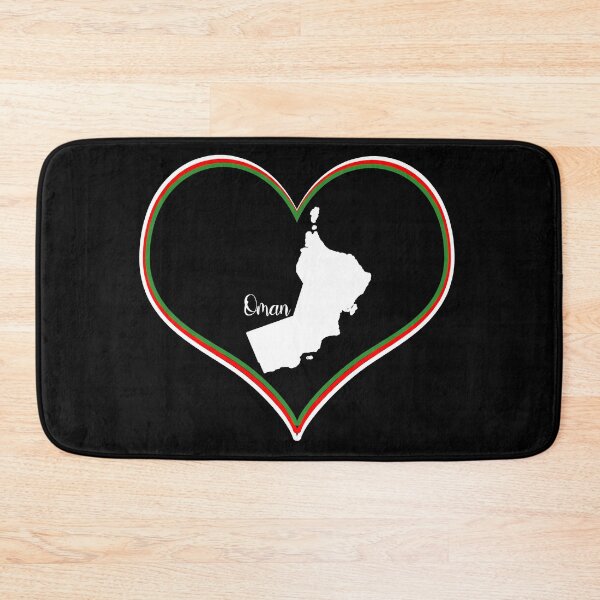 Item preview, Black heart map Oman designed and sold by Astralia.