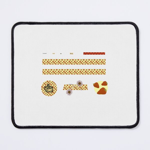 Item preview, Strawberry Elements Collage designed and sold by LochNestFarm.
