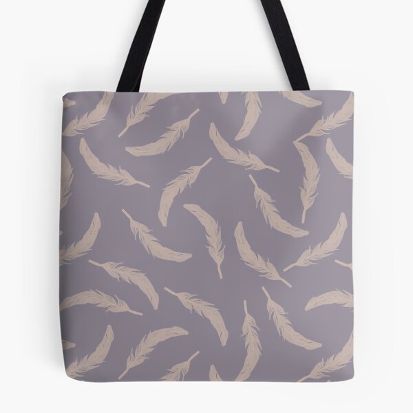 Item preview, Floating Feathers - Khaki on Purple designed and sold by Jasrese.
