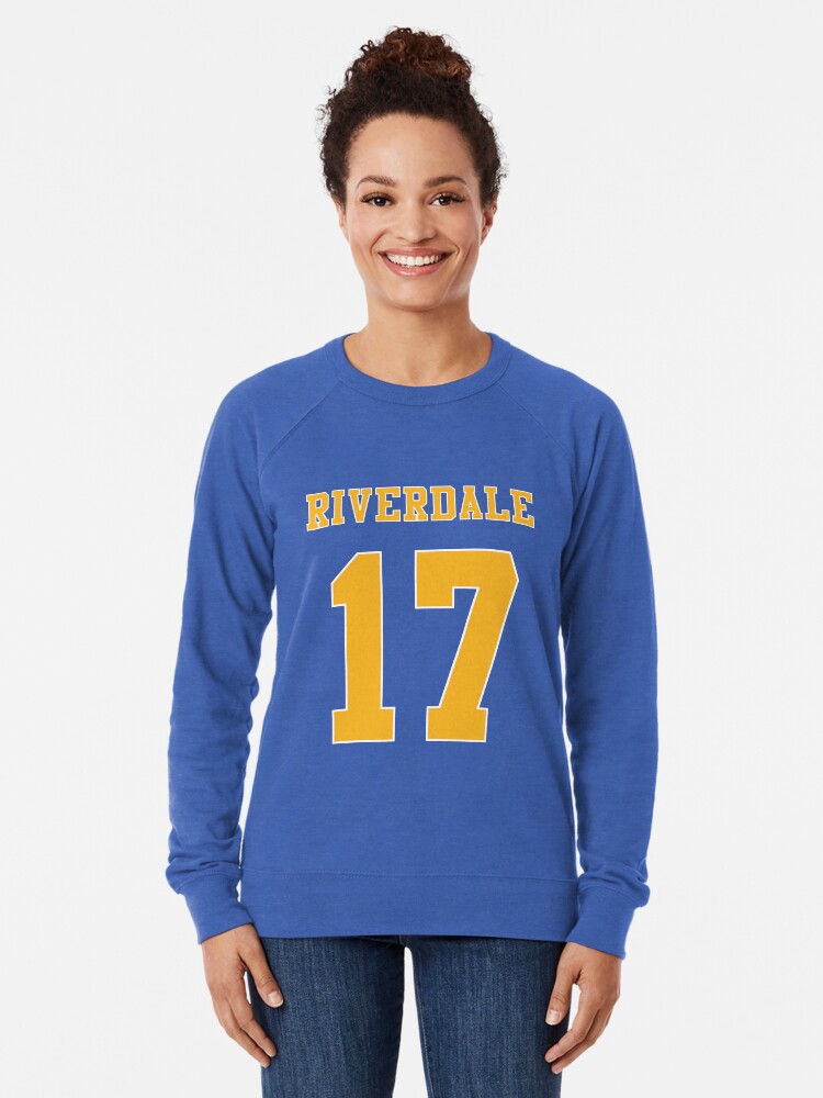 Riverdale Jersey Archie Andrews 17 Lightweight Sweatshirt By Fandemonium Redbubble