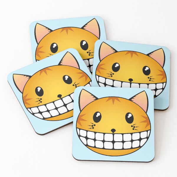 Item preview, Ginger Tabby Cat with Cheshire Smile designed and sold by RawSunArt.