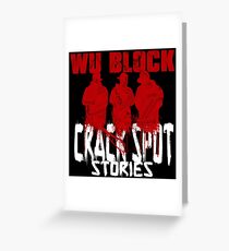 WU BLOCK CSS wht lttrs Greeting Card