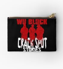 WU BLOCK CSS wht lttrs Studio Pouch