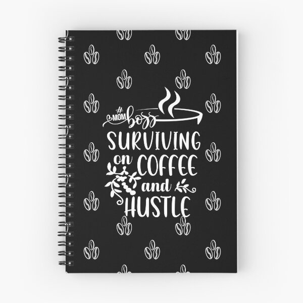 Item preview, Mom Boss Surviving on Coffee and Hustle Funny Quote designed and sold by iketo90.