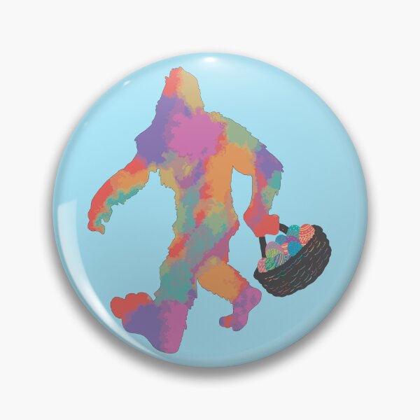 Item preview, Bigfoot Sasquatch Colorful Easter Egg Hunting designed and sold by MadMando.