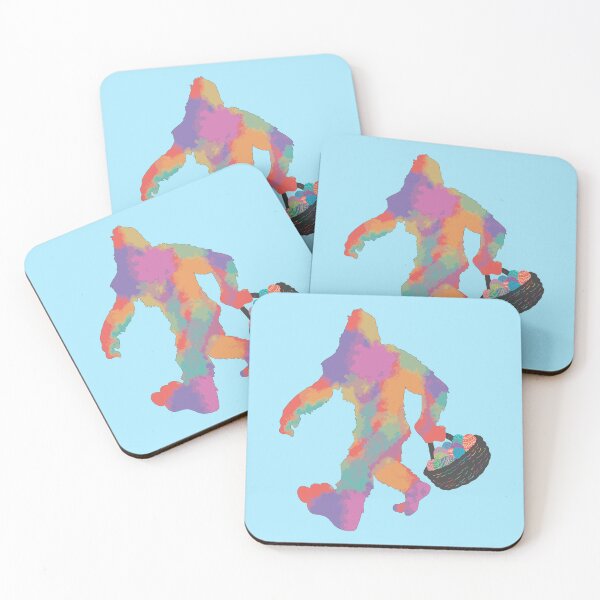 Item preview, Bigfoot Sasquatch Colorful Easter Egg Hunting designed and sold by MadMando.