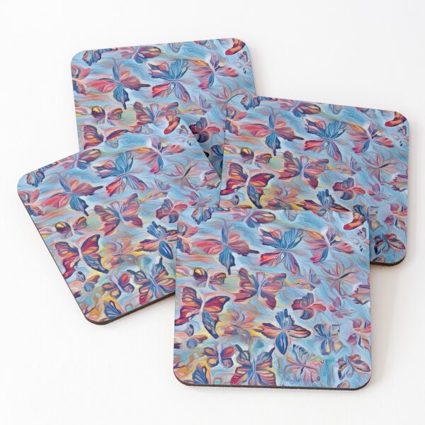Item preview, Dancing Butterflies in Blue Pattern designed and sold by MediaArtbyMara.